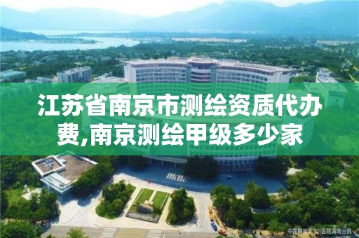 江苏省南京市测绘资质代办费,南京测绘甲级多少家