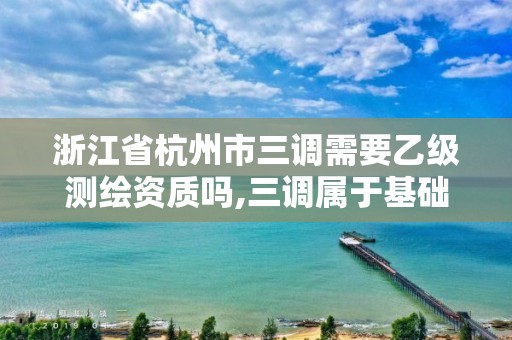 浙江省杭州市三调需要乙级测绘资质吗,三调属于基础测绘吗。