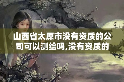 山西省太原市没有资质的公司可以测绘吗,没有资质的测绘公司怎么开票。