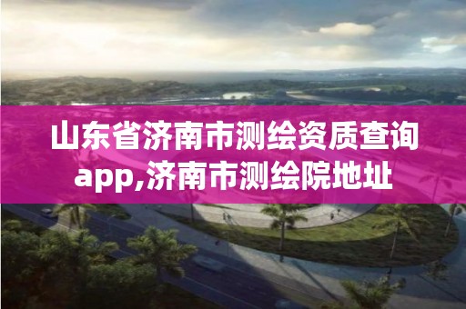 山东省济南市测绘资质查询app,济南市测绘院地址