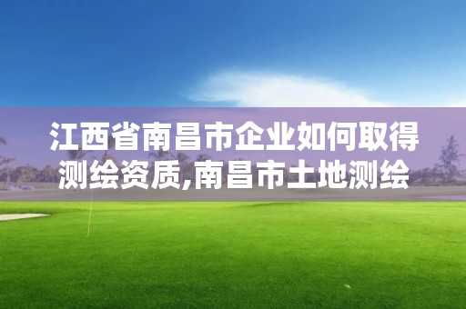 江西省南昌市企业如何取得测绘资质,南昌市土地测绘工程公司