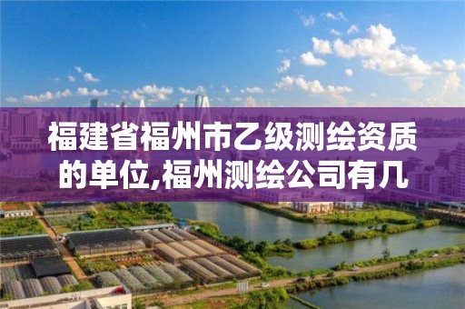 福建省福州市乙级测绘资质的单位,福州测绘公司有几家。