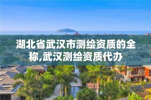 湖北省武汉市测绘资质的全称,武汉测绘资质代办