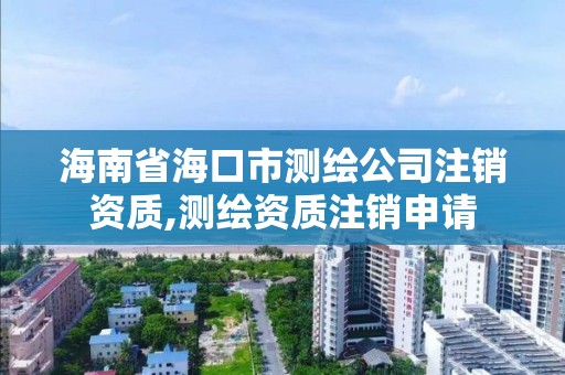 海南省海口市测绘公司注销资质,测绘资质注销申请