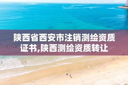 陕西省西安市注销测绘资质证书,陕西测绘资质转让