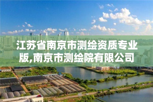 江苏省南京市测绘资质专业版,南京市测绘院有限公司