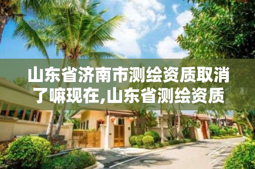 山东省济南市测绘资质取消了嘛现在,山东省测绘资质管理规定