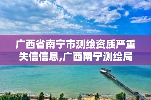 广西省南宁市测绘资质严重失信信息,广西南宁测绘局网址