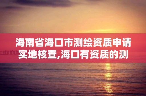 海南省海口市测绘资质申请实地核查,海口有资质的测绘公司