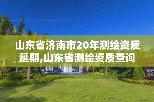 山东省济南市20年测绘资质延期,山东省测绘资质查询