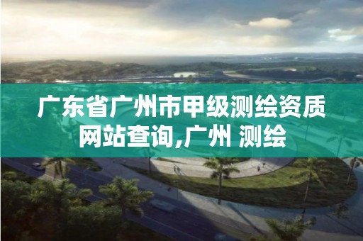 广东省广州市甲级测绘资质网站查询,广州 测绘