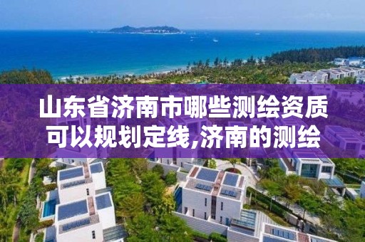 山东省济南市哪些测绘资质可以规划定线,济南的测绘公司有哪些。