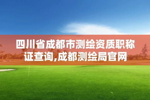 四川省成都市测绘资质职称证查询,成都测绘局官网