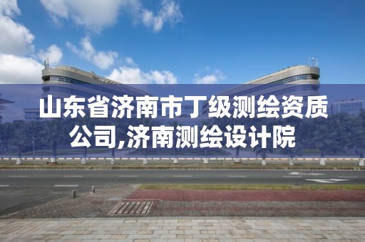 山东省济南市丁级测绘资质公司,济南测绘设计院