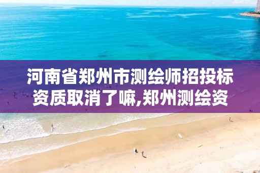 河南省郑州市测绘师招投标资质取消了嘛,郑州测绘资质代办。