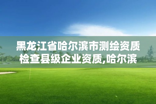 黑龙江省哈尔滨市测绘资质检查县级企业资质,哈尔滨测绘局工资怎么样