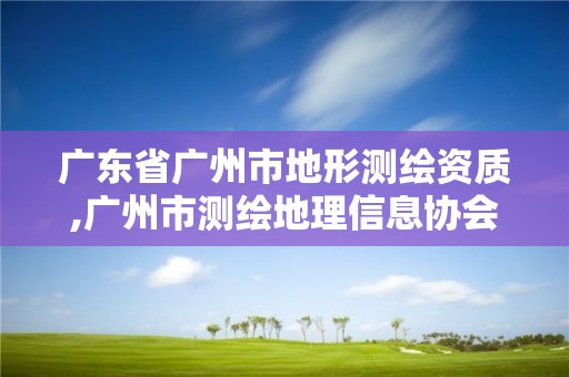 广东省广州市地形测绘资质,广州市测绘地理信息协会