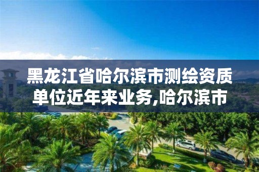 黑龙江省哈尔滨市测绘资质单位近年来业务,哈尔滨市测绘公司。