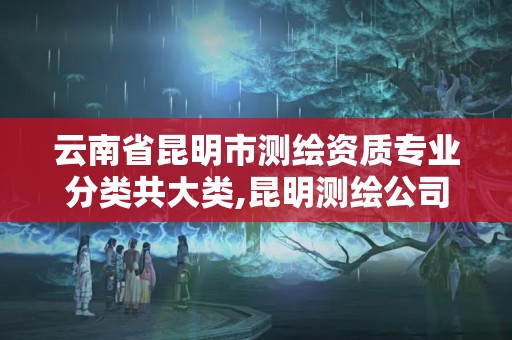 云南省昆明市测绘资质专业分类共大类,昆明测绘公司名单