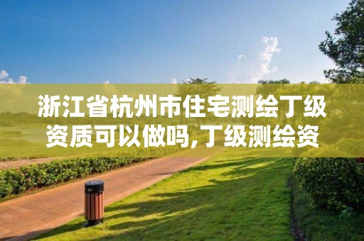 浙江省杭州市住宅测绘丁级资质可以做吗,丁级测绘资质人员要求。