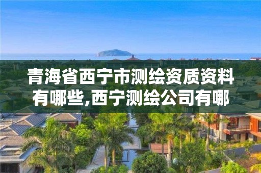 青海省西宁市测绘资质资料有哪些,西宁测绘公司有哪些