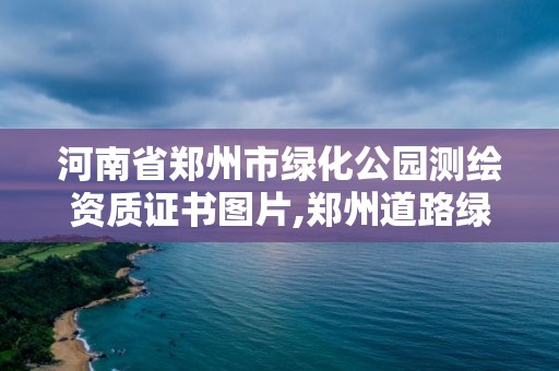 河南省郑州市绿化公园测绘资质证书图片,郑州道路绿化景观设计。