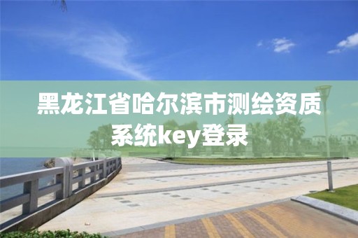 黑龙江省哈尔滨市测绘资质系统key登录