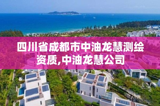 四川省成都市中油龙慧测绘资质,中油龙慧公司