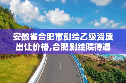 安徽省合肥市测绘乙级资质出让价格,合肥测绘院待遇怎么样