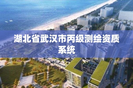 湖北省武汉市丙级测绘资质系统