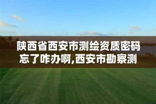 陕西省西安市测绘资质密码忘了咋办啊,西安市勘察测绘院资质等级