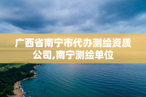 广西省南宁市代办测绘资质公司,南宁测绘单位