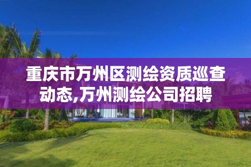 重庆市万州区测绘资质巡查动态,万州测绘公司招聘