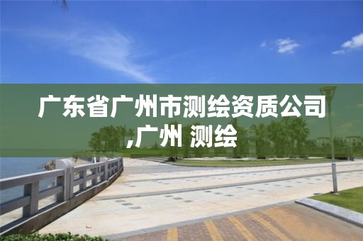 广东省广州市测绘资质公司,广州 测绘