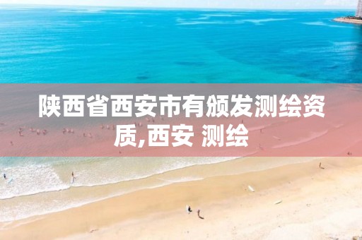 陕西省西安市有颁发测绘资质,西安 测绘