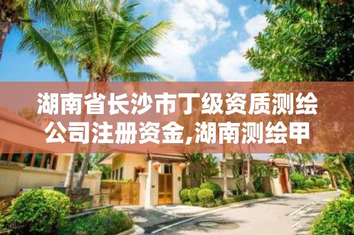 湖南省长沙市丁级资质测绘公司注册资金,湖南测绘甲级资质单位。