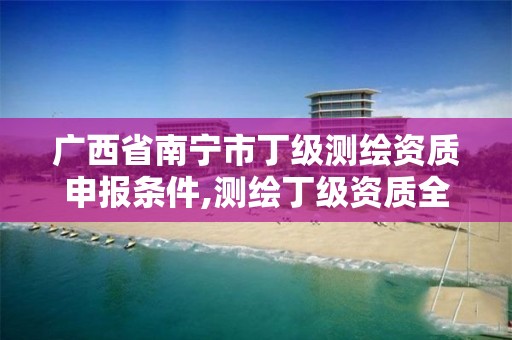 广西省南宁市丁级测绘资质申报条件,测绘丁级资质全套申请文件。