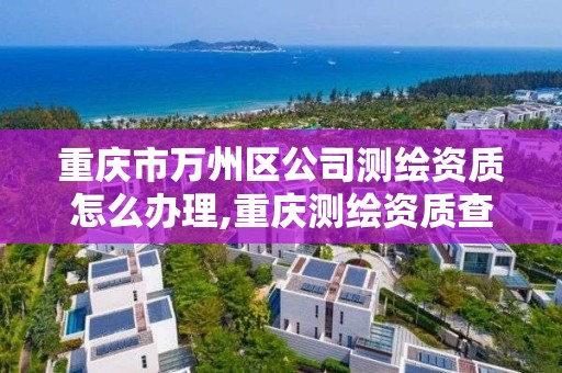 重庆市万州区公司测绘资质怎么办理,重庆测绘资质查询