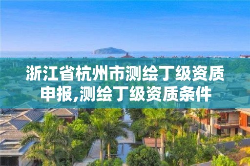 浙江省杭州市测绘丁级资质申报,测绘丁级资质条件