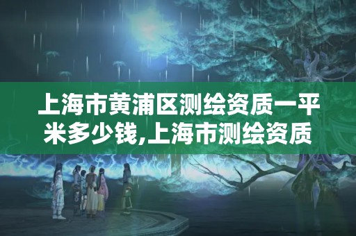 上海市黄浦区测绘资质一平米多少钱,上海市测绘资质单位名单。