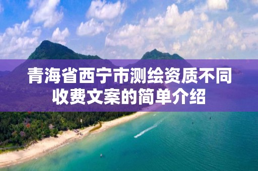 青海省西宁市测绘资质不同收费文案的简单介绍