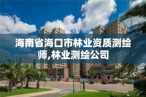 海南省海口市林业资质测绘师,林业测绘公司