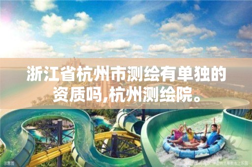 浙江省杭州市测绘有单独的资质吗,杭州测绘院。