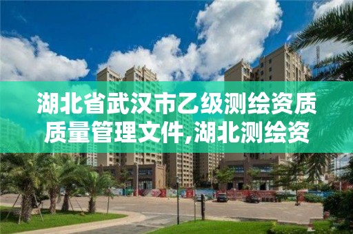 湖北省武汉市乙级测绘资质质量管理文件,湖北测绘资质查询。