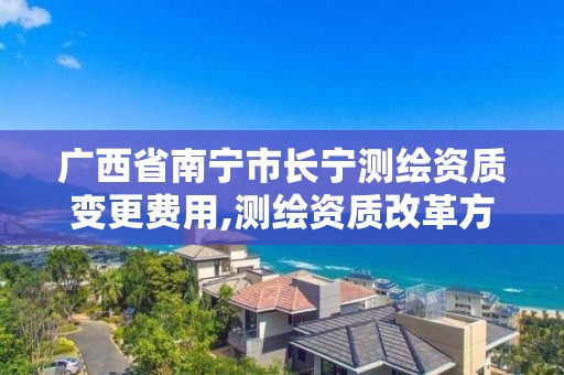 广西省南宁市长宁测绘资质变更费用,测绘资质改革方案。