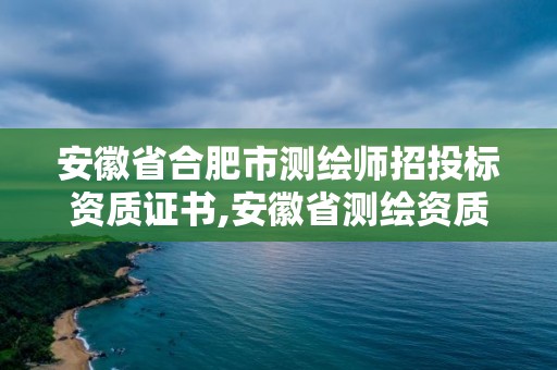 安徽省合肥市测绘师招投标资质证书,安徽省测绘资质延期公告