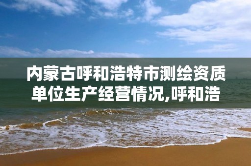 内蒙古呼和浩特市测绘资质单位生产经营情况,呼和浩特测绘局属于什么单位管理。