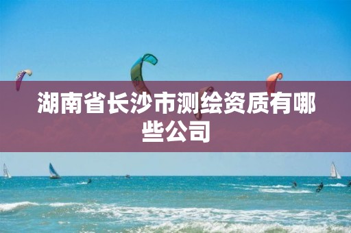 湖南省长沙市测绘资质有哪些公司