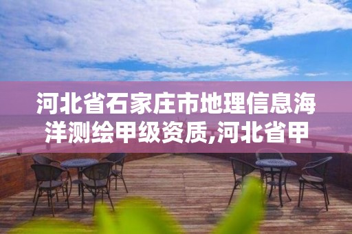 河北省石家庄市地理信息海洋测绘甲级资质,河北省甲级测绘资质单位。