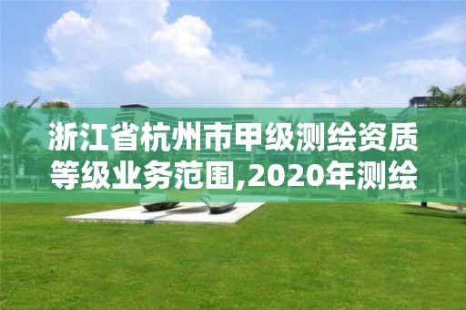 浙江省杭州市甲级测绘资质等级业务范围,2020年测绘甲级资质条件。